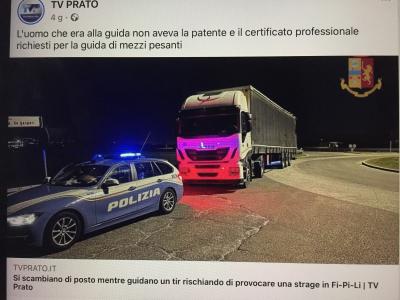 Si scambiano il posto alla guida del tir viaggiando in autostrada!