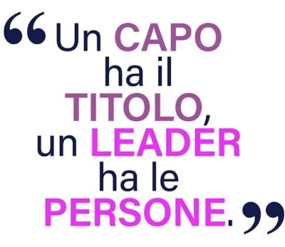 diffreenza tra capo e leader